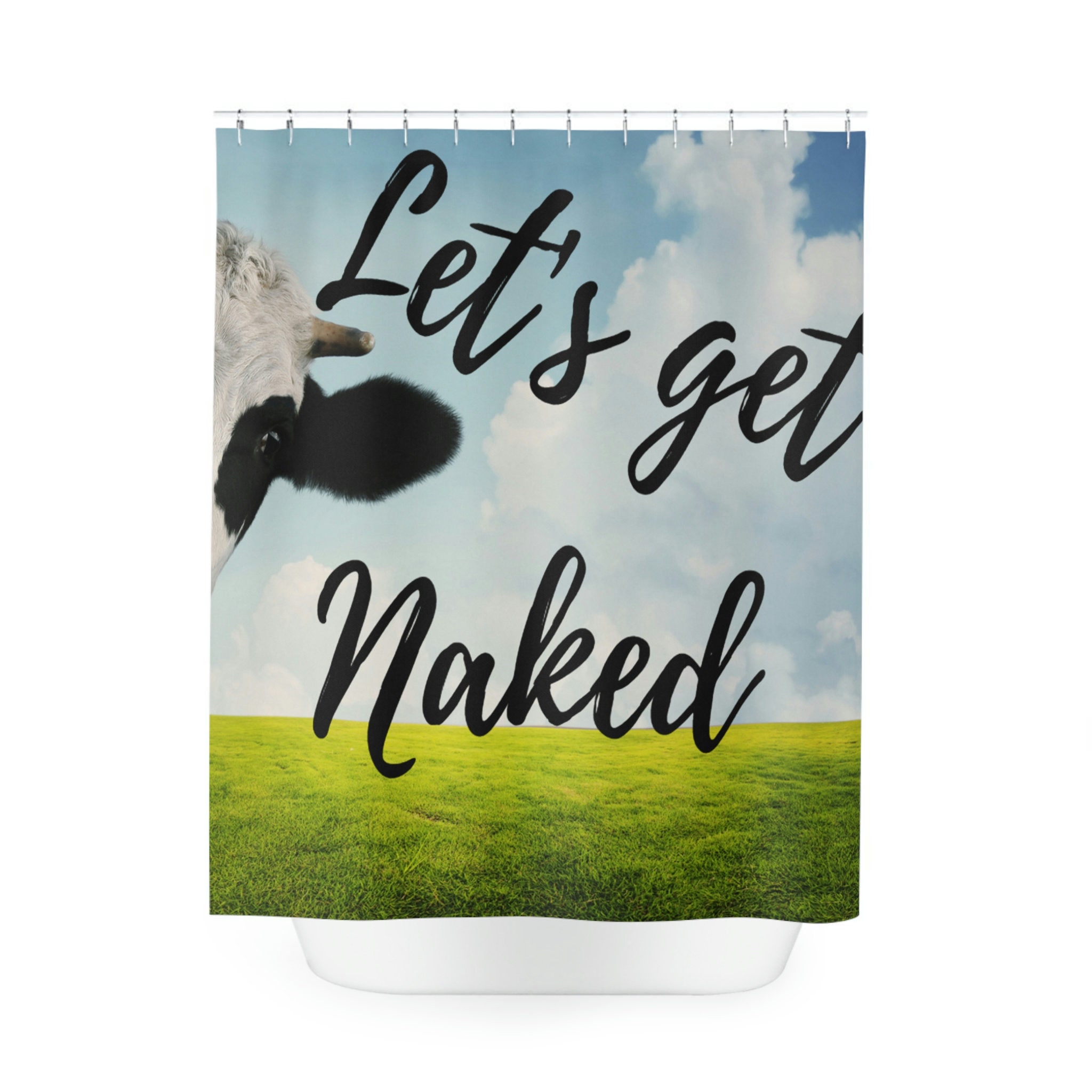 Western Shower Curtain With Cow Decor For Your Bathroom - Perfect For The Lover Of Country And Western Style