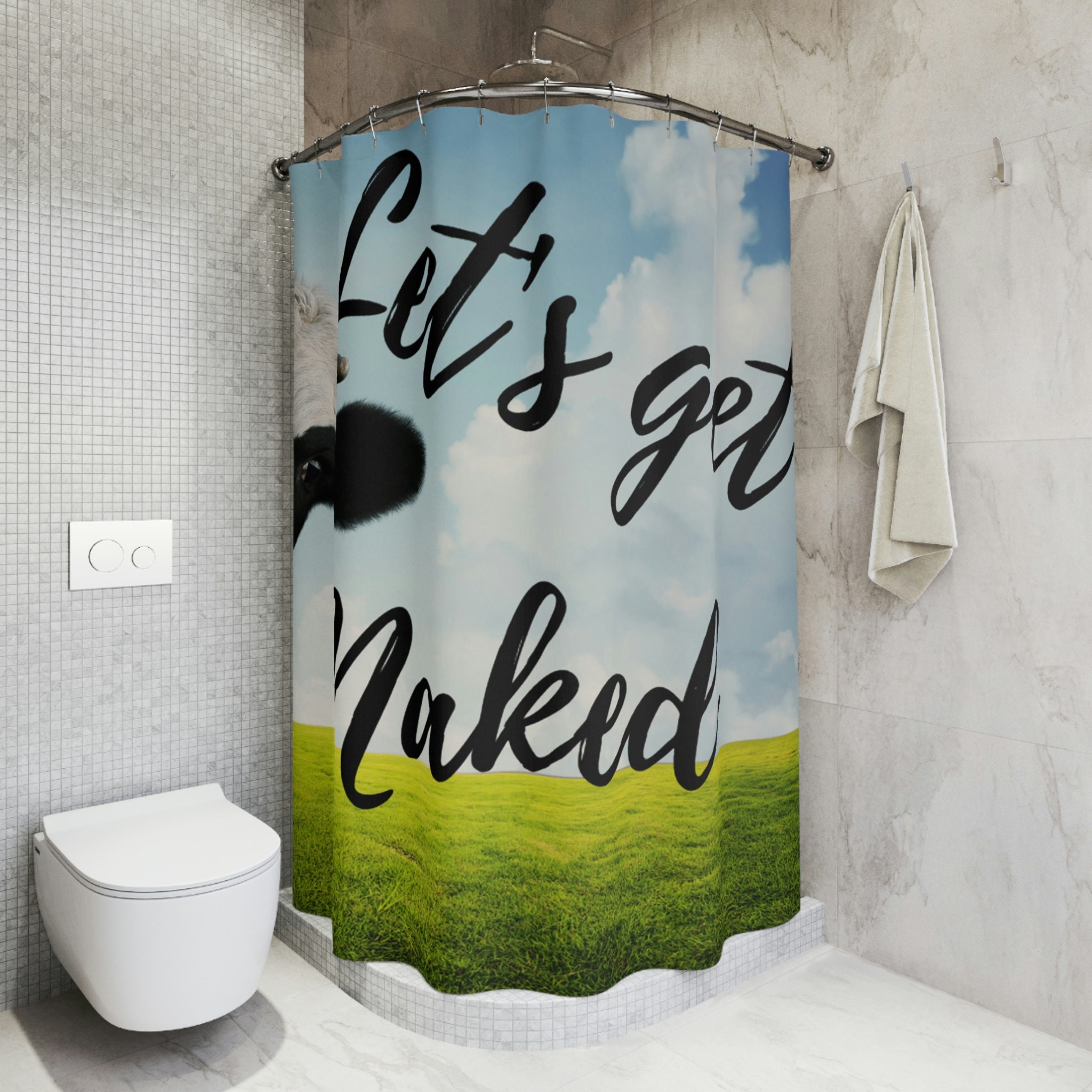 Western Shower Curtain With Cow Decor For Your Bathroom - Perfect For The Lover Of Country And Western Style - Image 4