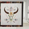 Western Style Tribal Cow Skull Shower Curtain, Waterproof Bathroom Accessories
