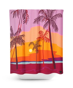 Western Sunset Cowboy Shower Curtain, Unique Bathroom Decor, Perfect for Cowboy Lovers
