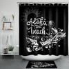 Whale Beach Shower Curtain - Ocean Themed Bathroom Decor