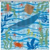 Whale Sea Horse Pattern Shower Curtain - Custom Durable Fabric