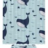 Whale Sea Shower Curtain for Laid-back Beach House Bathroom Design 