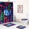 Whale Shower Curtain With Bathroom Lid Cover - A Beautiful And Underwater Addition To Your Bathroom