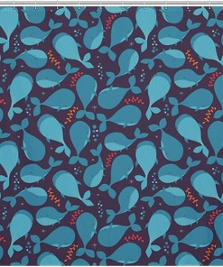 Whale Tail Shower Curtain for Your Underwater Bathroom Decor