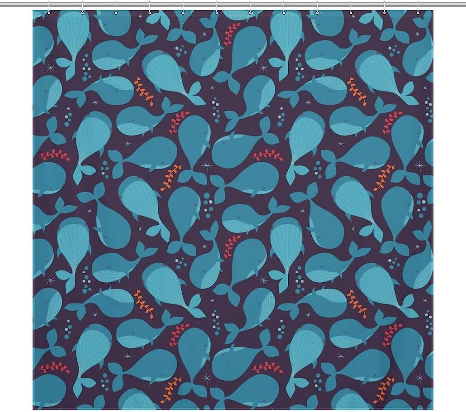 Whale Tail Shower Curtain for Your Underwater Bathroom Decor