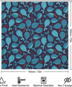 Whale Tail Shower Curtain for Your Underwater Bathroom Decor