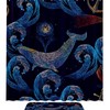 Whales and Lighthouse Boat Shower Curtain with Waterproof Fabric for Coastal Bathroom Decor 