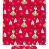 Whimsical Christmas Deer Shower Curtain - Waterproof Fabric Bathroom Decor