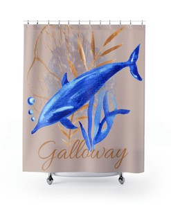 Whimsical Dolphin Shower Curtain For A Fun Bathroom Decor