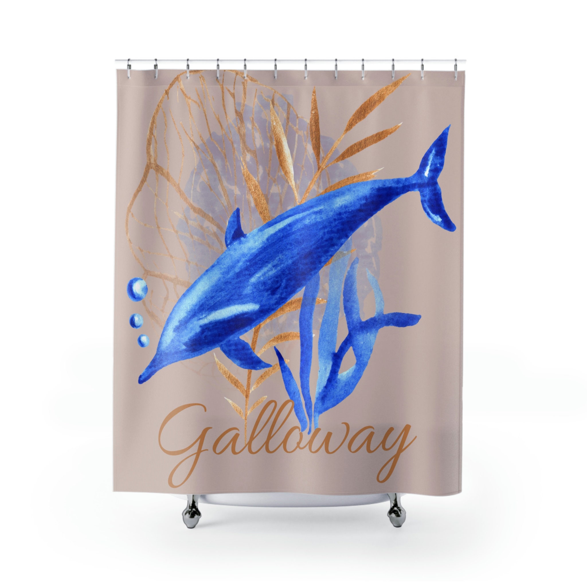 Whimsical Dolphin Shower Curtain For A Fun Bathroom Decor