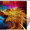 Whimsical Dragon Pattern Shower Curtain Set For Any Bathroom