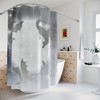 Whimsical Dragon Shower Curtain Featuring Moons And Stars For A Mythical Bathroom