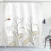 Whimsical Dragonfly Fabric Shower Curtain For Boho Bathroom Decor