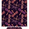 Whimsical Dragonfly Pattern Shower Curtain for a Nature-Inspired Bathroom