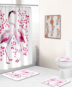 Whimsical Flamingo Shower Curtain For A Lighthearted Bathroom