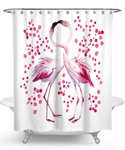 Whimsical Flamingo Shower Curtain For A Lighthearted Bathroom