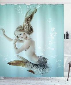 Whimsical Mermaid Shower Curtain