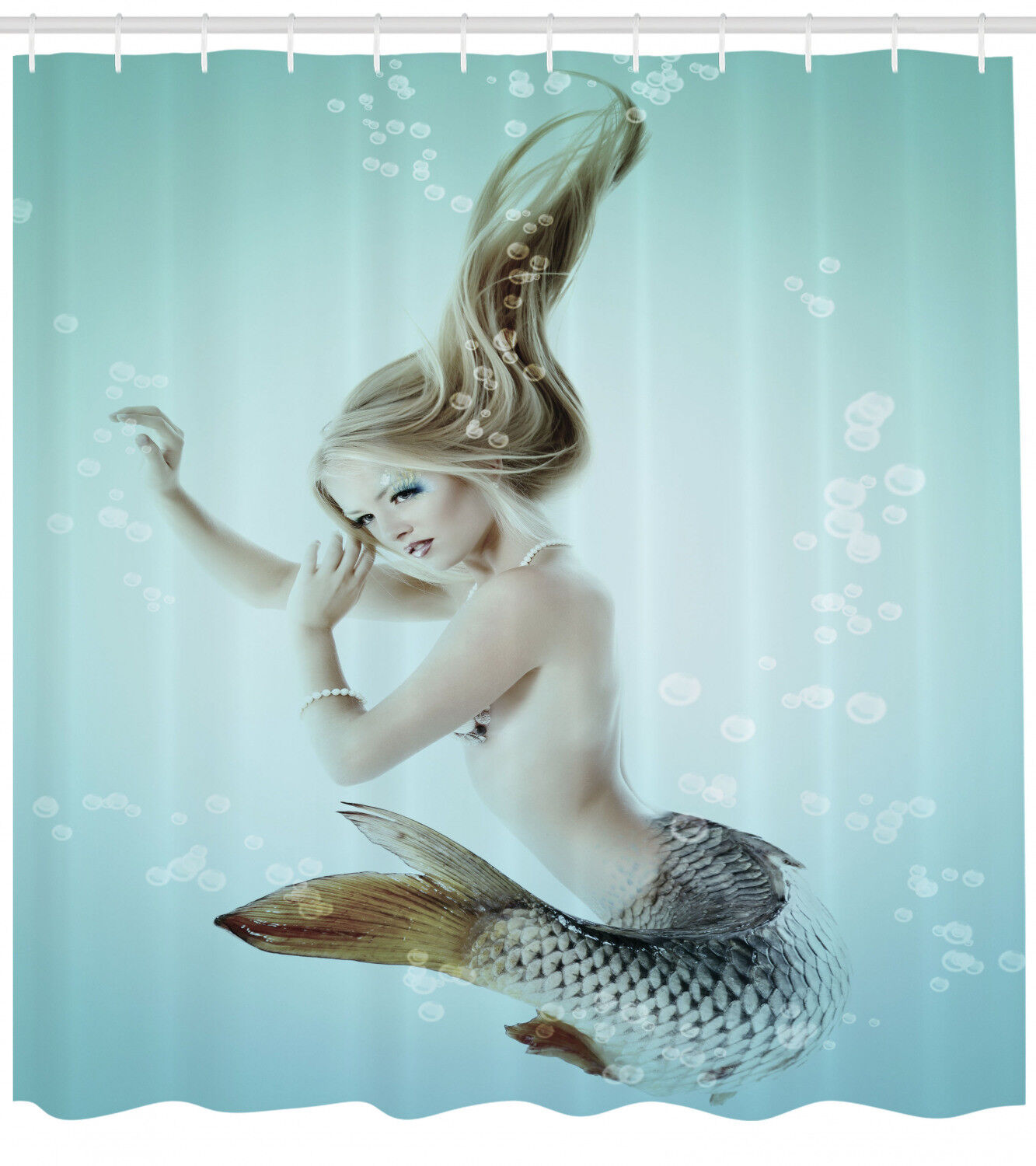 Whimsical Mermaid Shower Curtain - Image 2