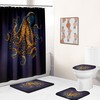 Whimsical Octopus Shower Curtain for Bathroom Decor.