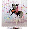 Whimsical Pink Butterfly and Floral Girl Shower Curtain for Fantasy Bathroom Decor