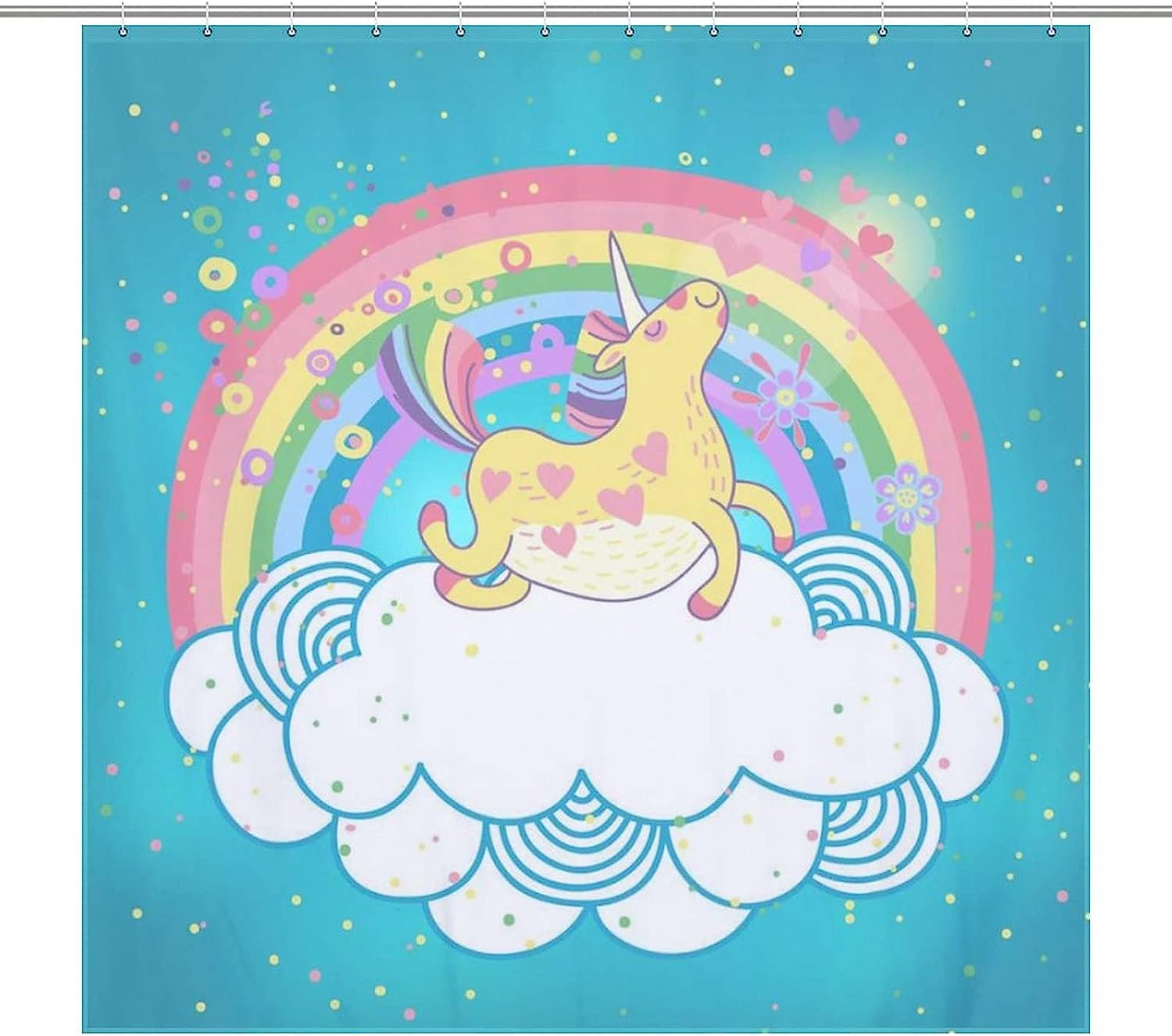 Whimsical Unicorn Shower Curtain For Playful Bathroom Decor