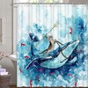 Whimsical Whale Shower Curtain