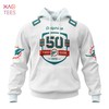 White 3D Hoodie - 50Th Anniversary Of Miami Dolphins Perfect Season 