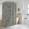 White Floral Boho Botanical Shower Curtain