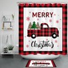 White Snowflake Shower Curtain For Winter Bathroom Decor
