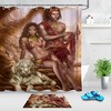 White Tiger Native American Indian Warrior Print Shower Curtain, Bring a Touch of Culture to Your Bathroom