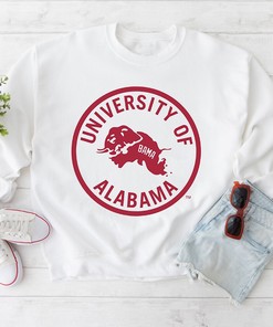 White Vintage 'Bama Shirt Sweatshirt Hoodie For Fans
