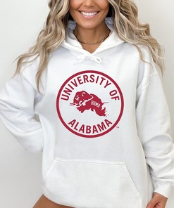White Vintage 'Bama Shirt Sweatshirt Hoodie For Fans
