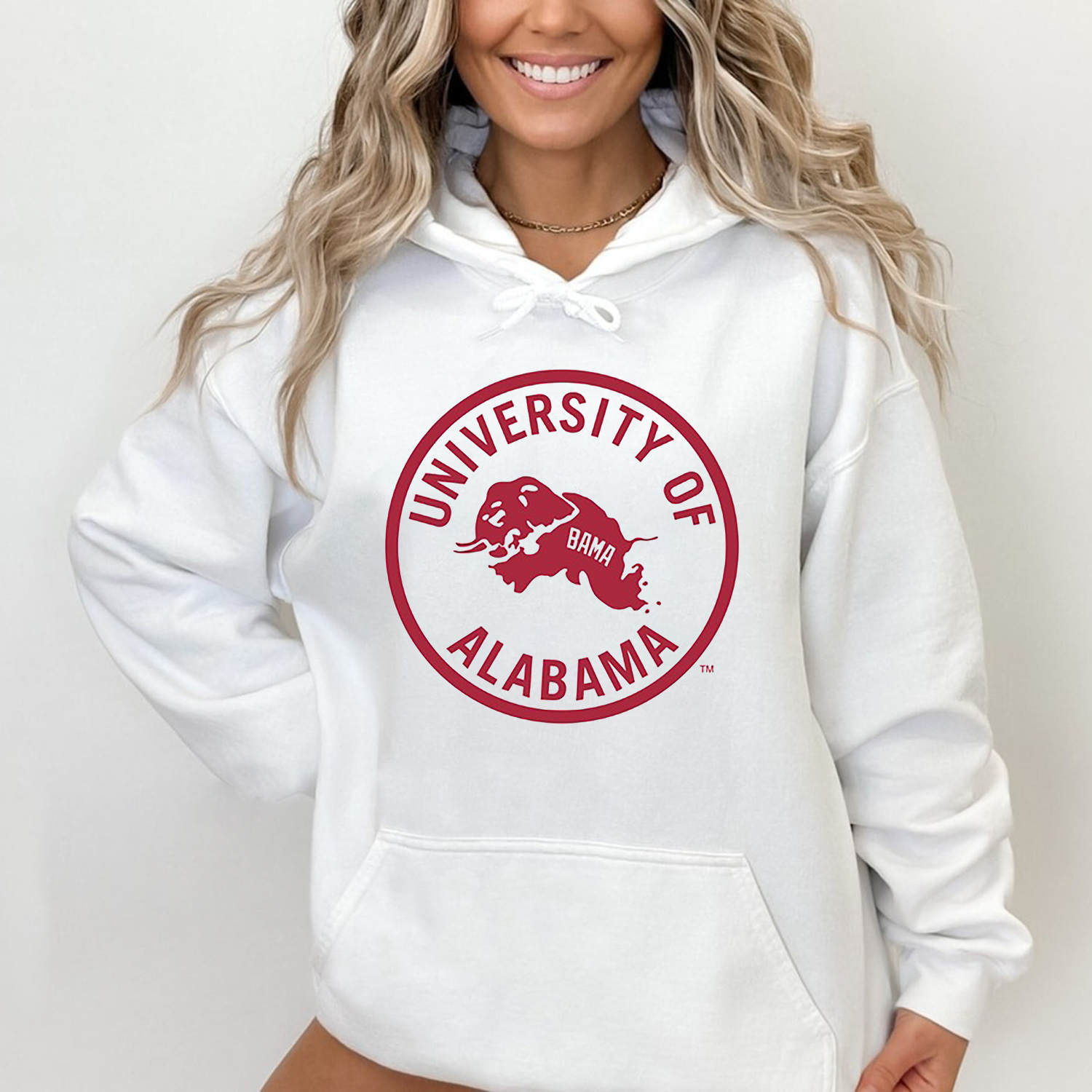 White Vintage 'Bama Shirt Sweatshirt Hoodie For Fans