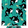 White Whale Animal Shower Curtain for Minimalist Bathroom Decor 