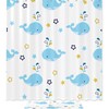 White Whale Star Shower Curtain Mat for a Chic Bathroom 