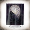Wiccan Art Morrighan's Moon Fantasy Shower Curtain for Bathroom