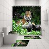 Wild Animal Jungle Forest Tiger Shower Curtain for a Bold and Exotic Look