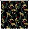 Wild Animal Tropical Jungle Shower Curtain, Nature Bathroom Decor