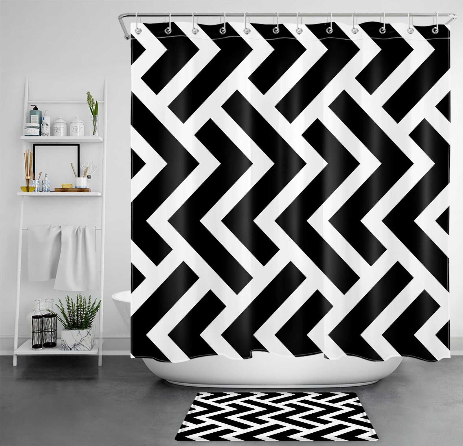 Wild Animals Baby Giraffe Shower Curtain For Kids Bathroom