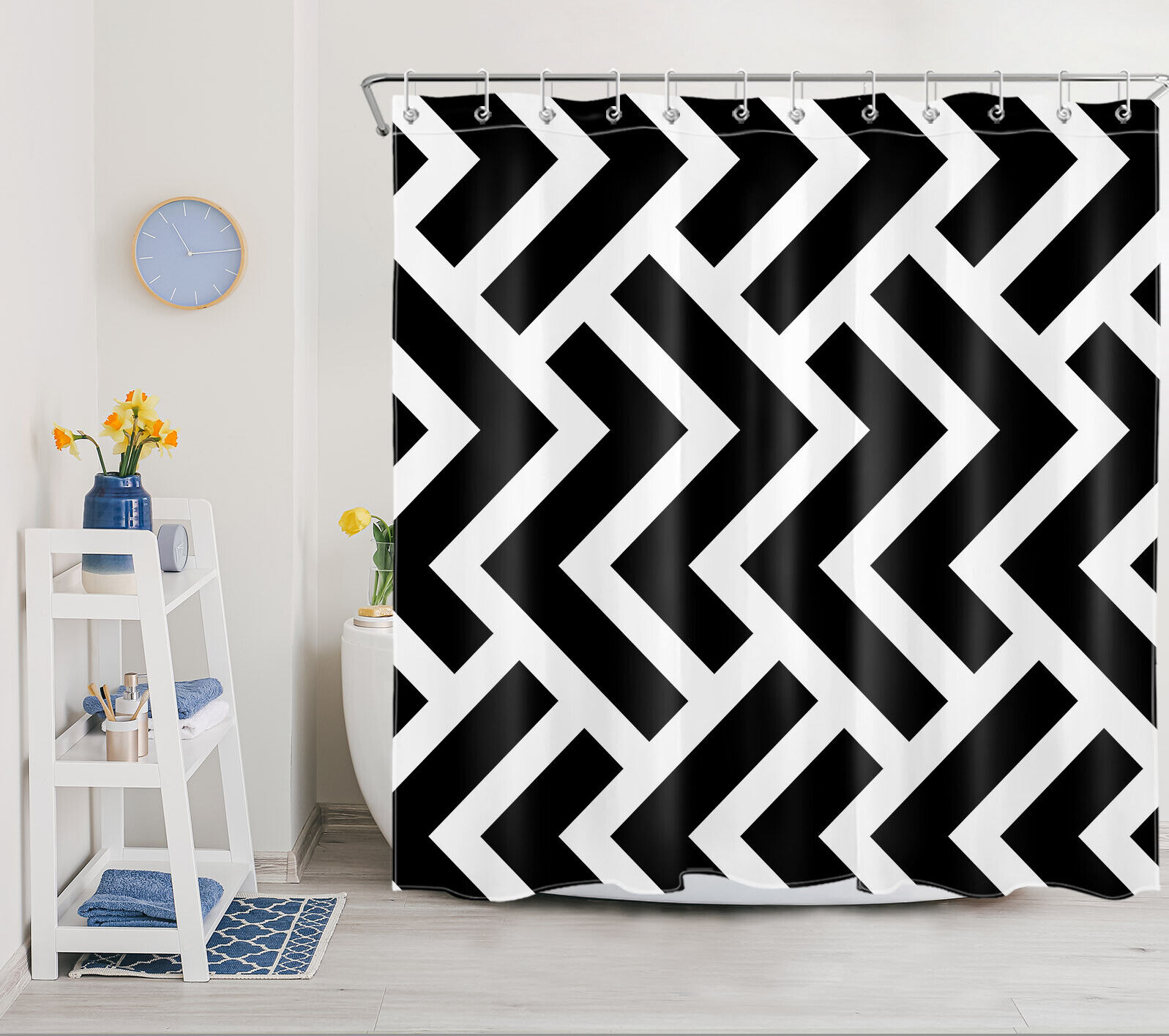 Wild Animals Baby Giraffe Shower Curtain For Kids Bathroom - Image 2