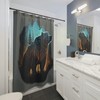 Wild Bear Drawing Nature Print Shower Curtain