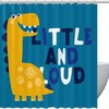Wild Dinosaur Shower Curtain For Nature And Animal Lovers