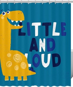 Wild Dinosaur Shower Curtain For Nature And Animal Lovers