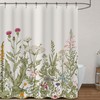 Wild Floral Flower Herb Plant Shower Curtain With Modern Fabric For A Unique Look