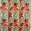 Wild Flowers Big Bold Floral Pink Green Blue Fabric Shower Curtain for Chic Bathroom 