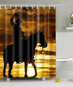 Wild Horses Shower and Bath Curtains - Scenic Bathroom Decor for Nature Lovers