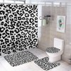 Wild Leopard Skin Shower Curtain, Waterproof Bathroom Decor by Vantaso