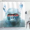 Wild Monkey Psychedelic Shower Curtain For Mind-Bending Bathroom Decor