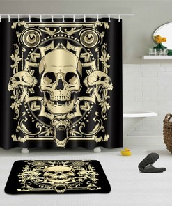 Wild Pirate Ship Bathroom Curtain